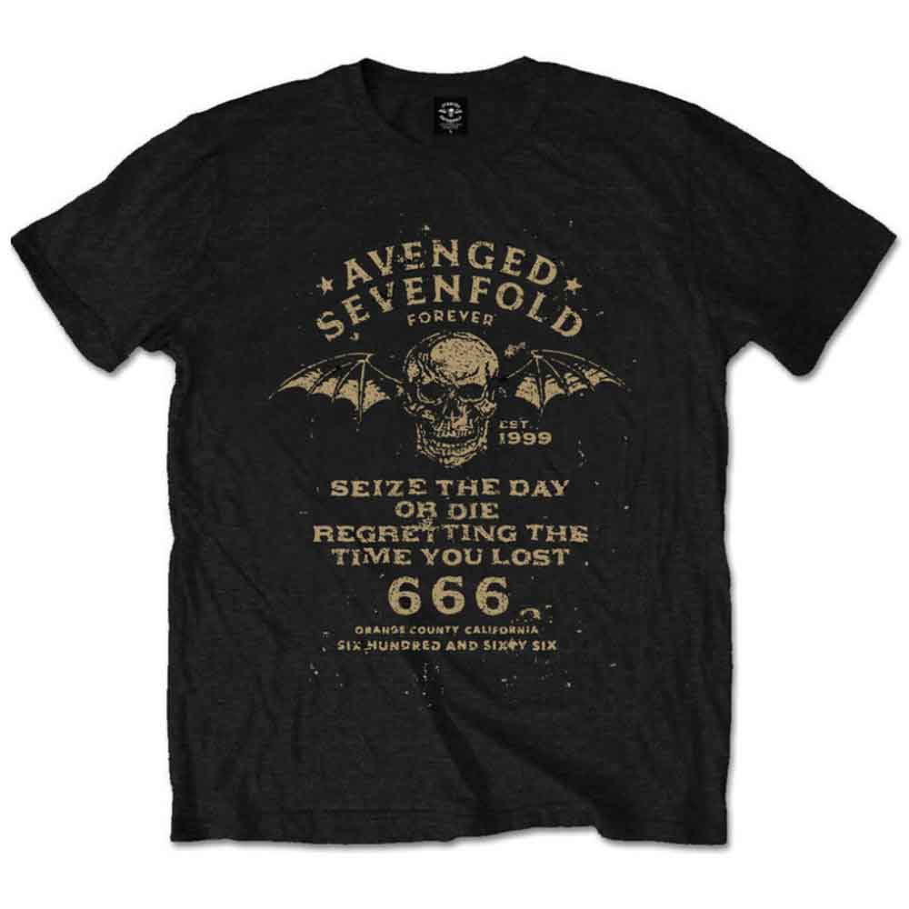 アベンジドセブンフォールド Avenged Sevenfold Tシャツ L 黒 AVENGED SEVENFOLD - SEIZE THE DAY - T-Shirt Black