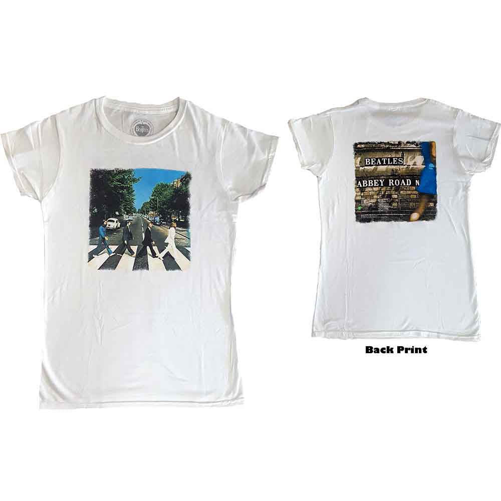 THE BEATLES - VINTAGE ABBEY ROAD - Ladies T-Shirt White