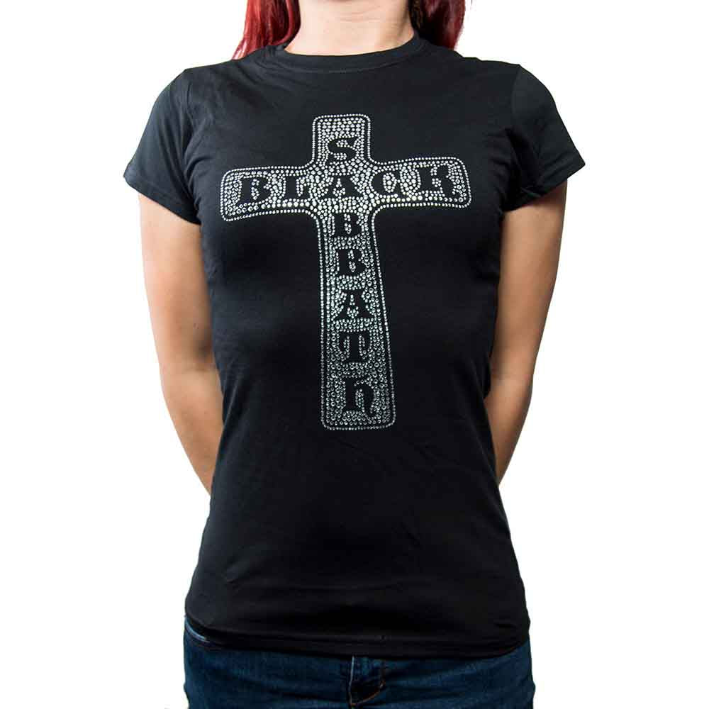 BLACK SABBATH - CROSS - Ladies T-Shirt Black