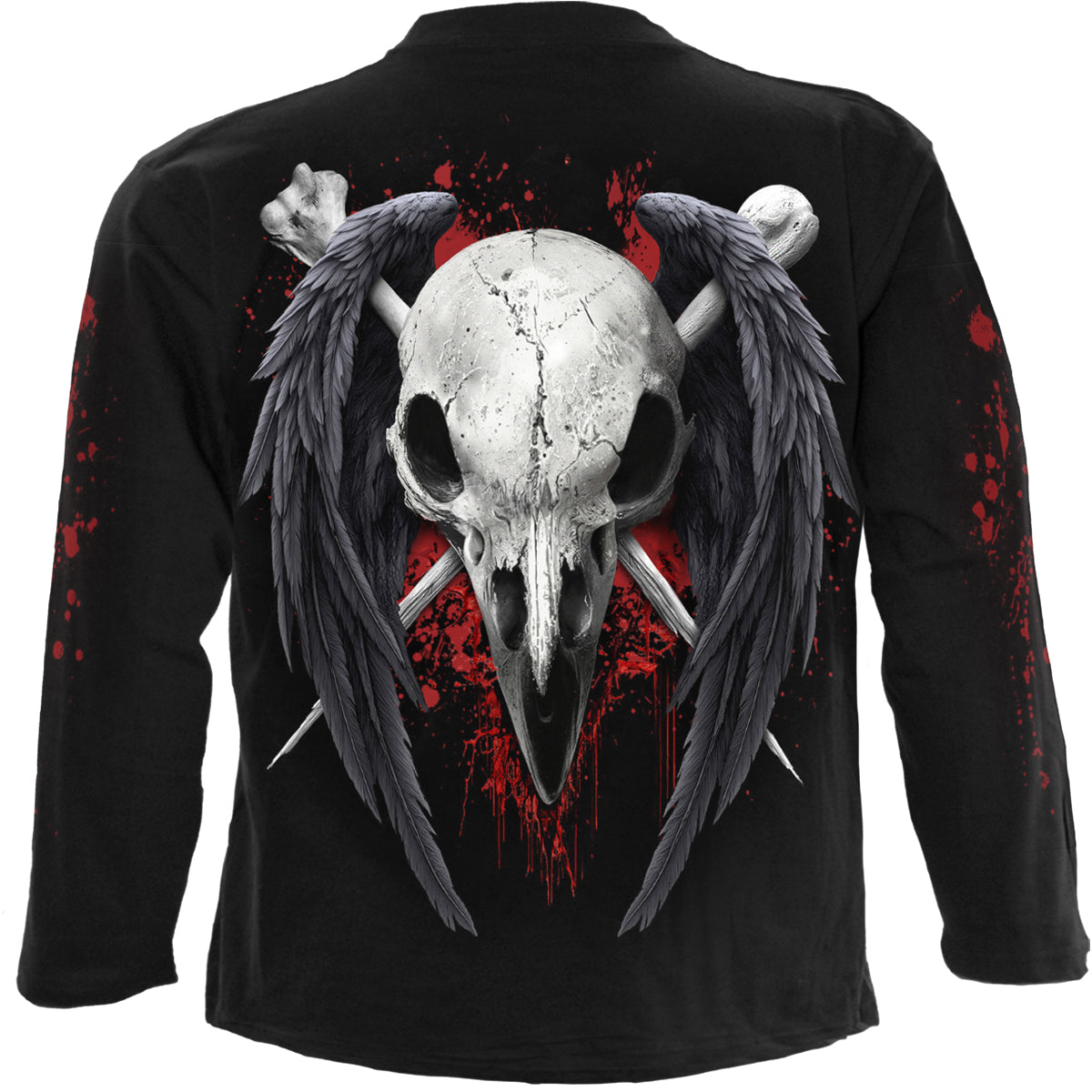 DEATH RAVEN - Longsleeve T-Shirt Black