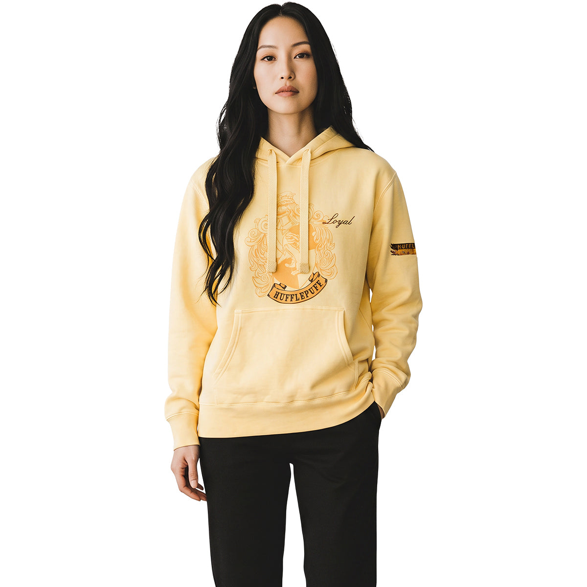 HARRY POTTER - HUFFLEPUFF EMBLEM - Hoody Yellow