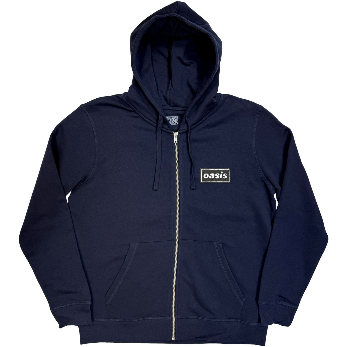 OASIS - STENCIL LOGO - Zipped Hoodie Blue