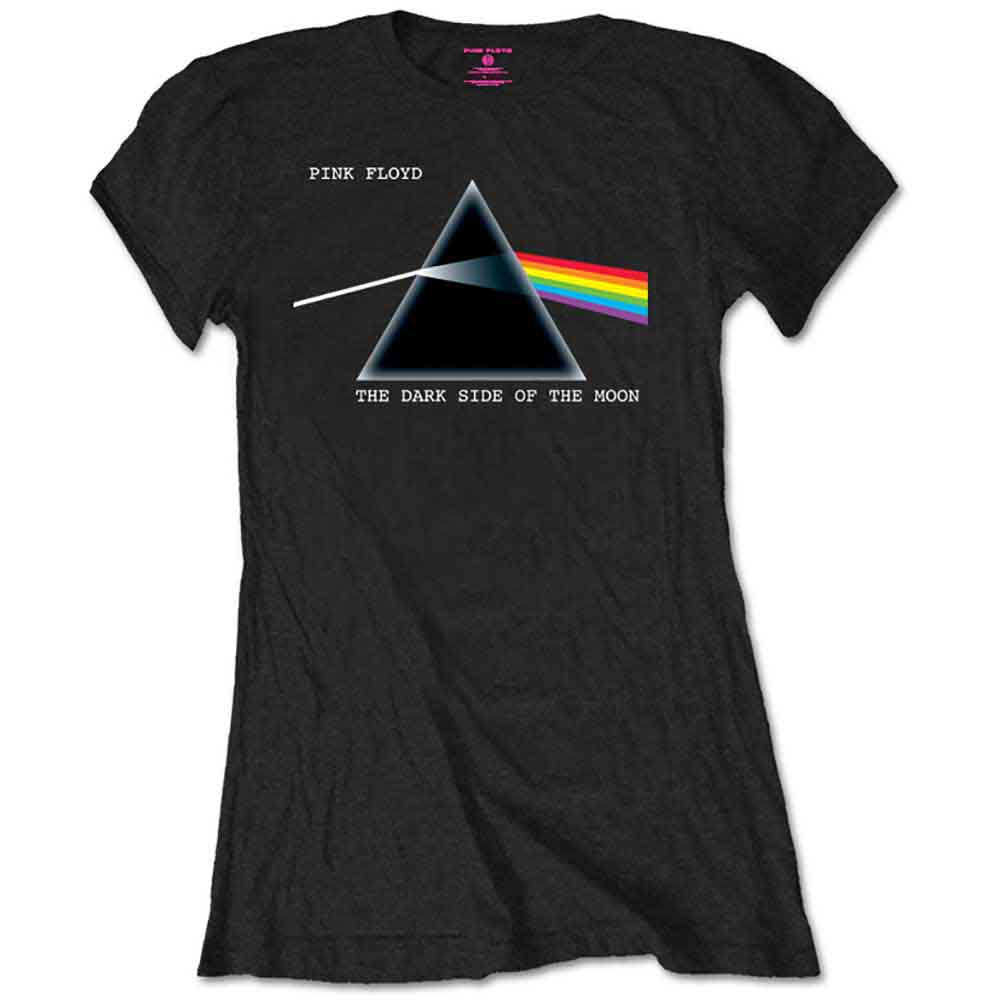 PINK FLOYD - DARK SIDE OF THE MOON COURIER - Ladies T-Shirt Black