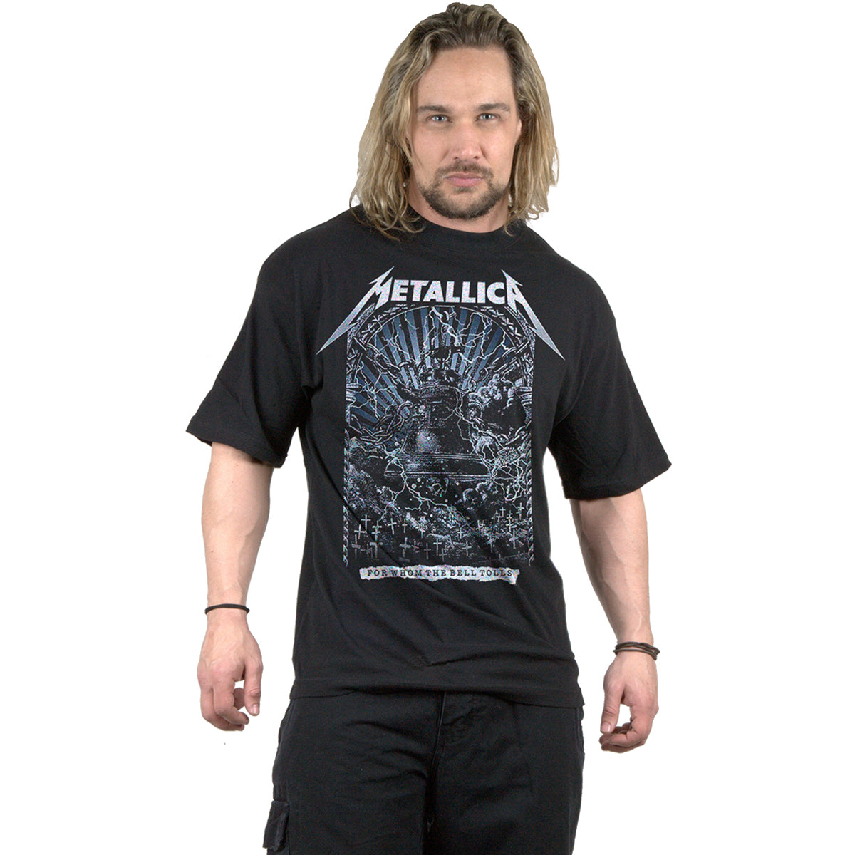 METALLICA - FOR WHOM THE BELLS TOLL - T-SHIRT - Front Print T-Shirt Black