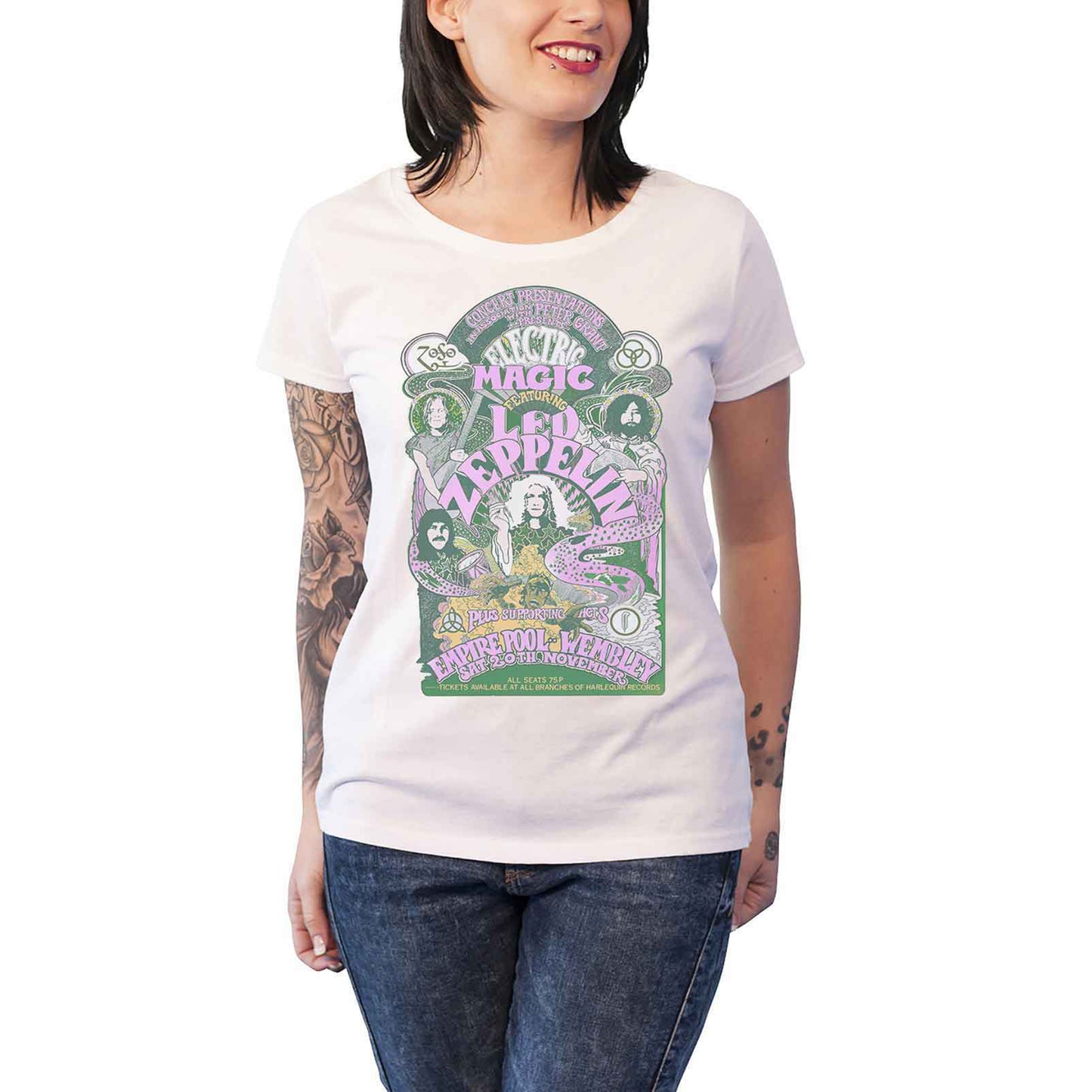 LED ZEPPELIN - ELECTRIC MAGIC - T-Shirt White