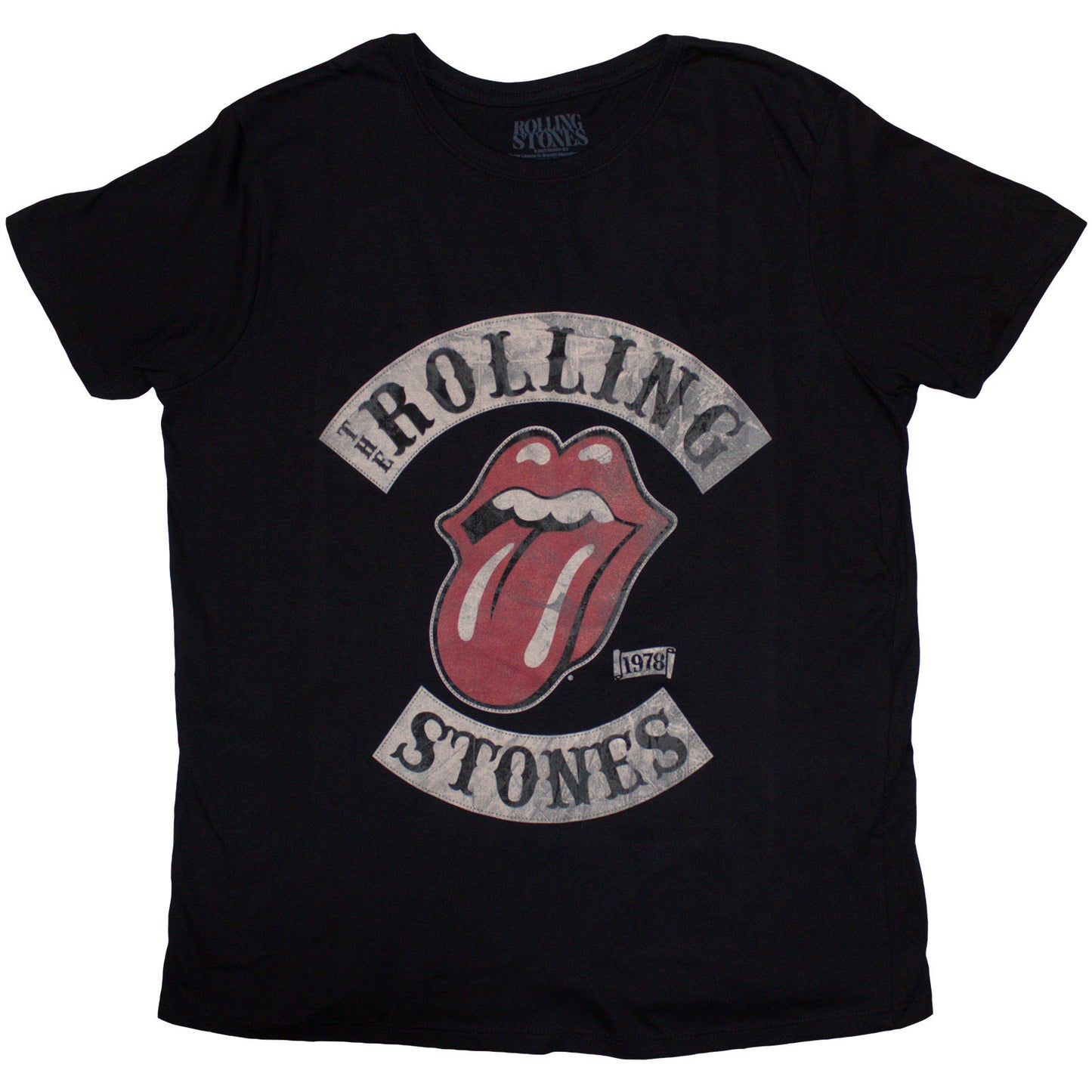 THE ROLLING STONES - TOUR 1978 - Ladies T-Shirt Black