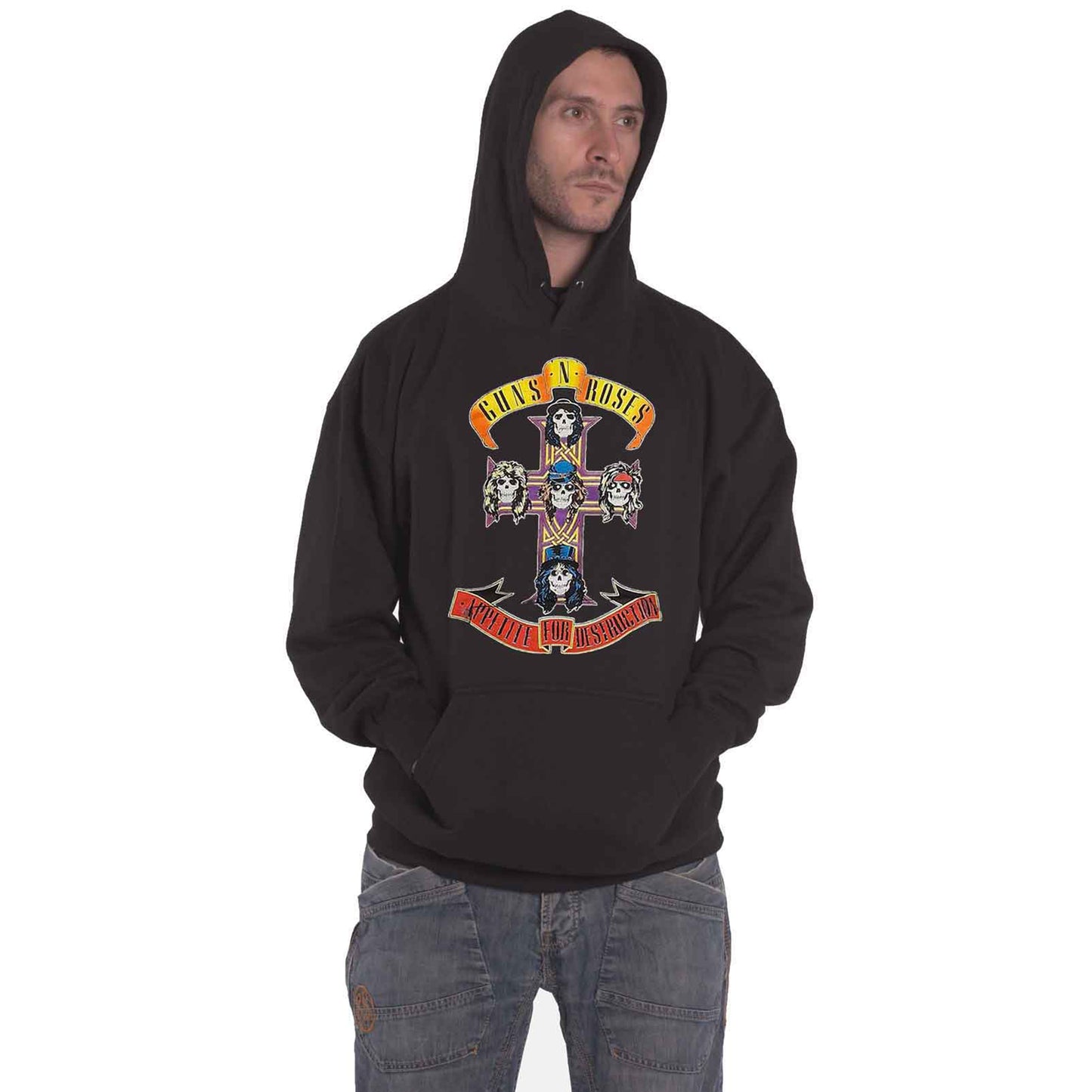 GUNS N ROSES - APPETITE FOR DESTRUCTION - Pullover Hoodie Black