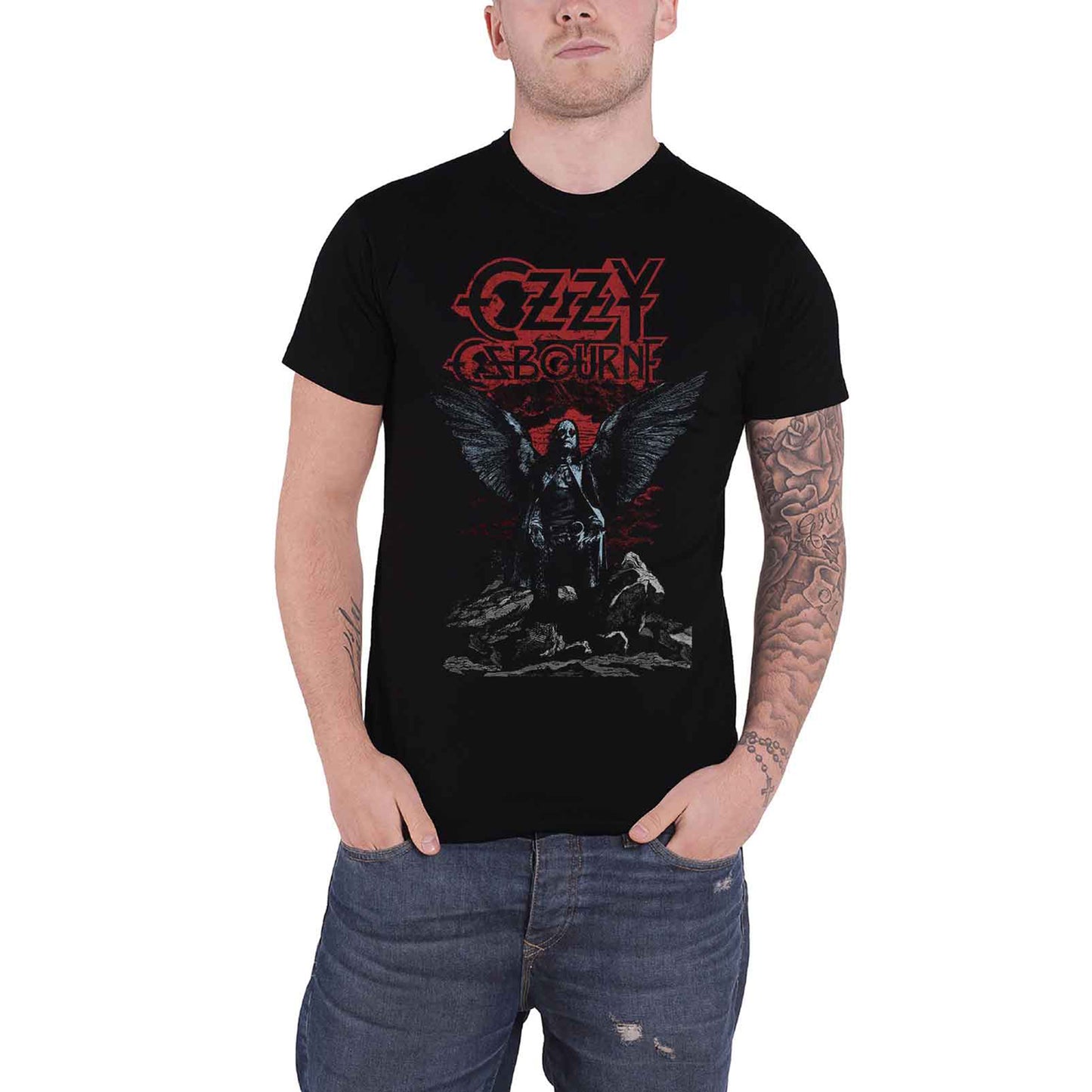 OZZY OSBOURNE - ANGEL WINGS - T-Shirt Black