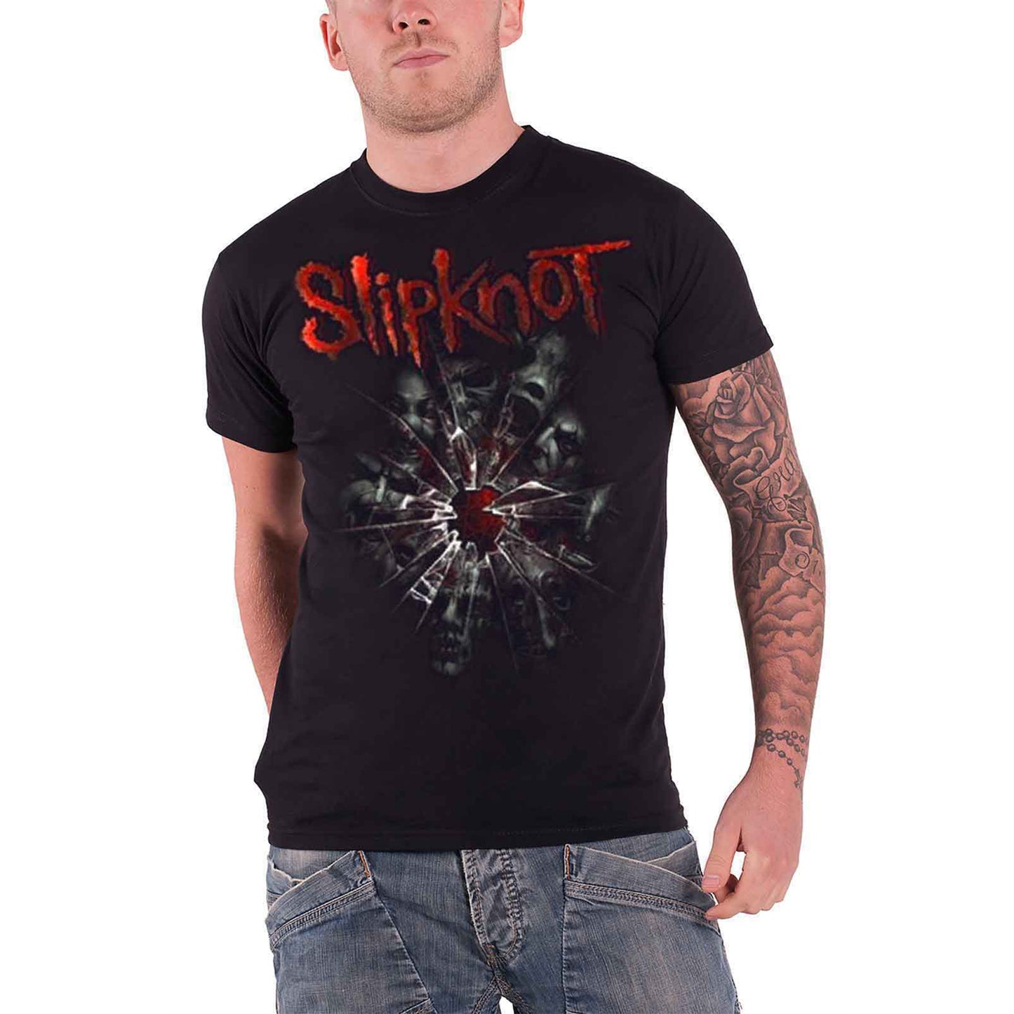 SLIPKNOT - SHATTERED - T-Shirt Black (Back Print)