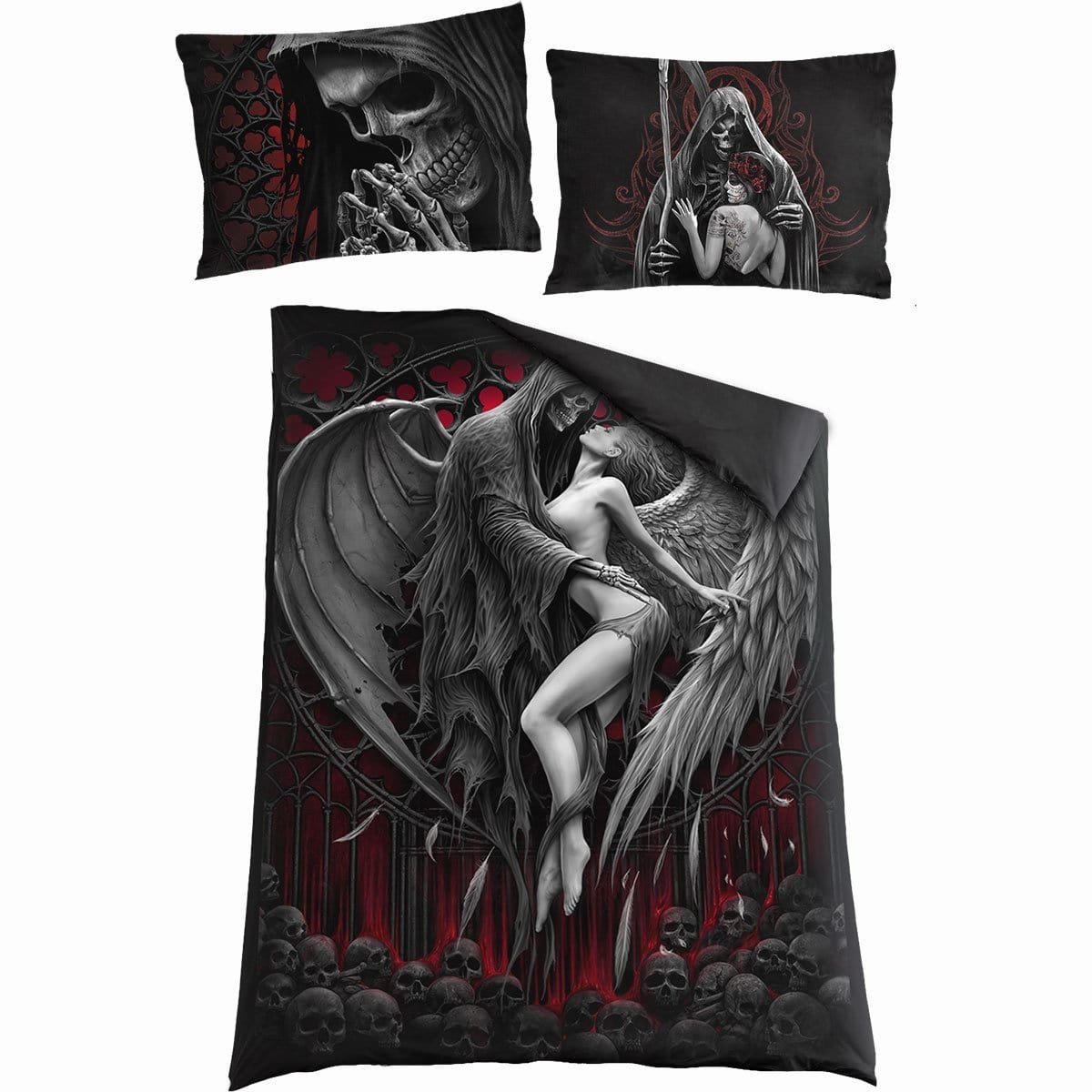 DEAD KISS - Single Duvet Cover + UK And EU Pillow case - Spiral USA
