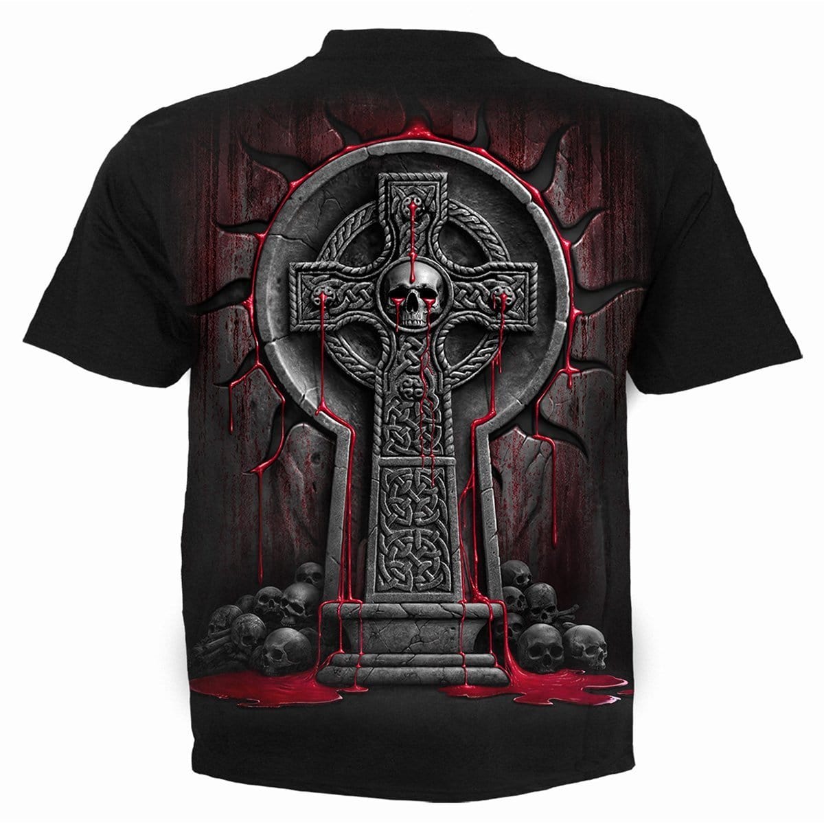 BLEEDING SOULS - T-Shirt Black - Spiral USA