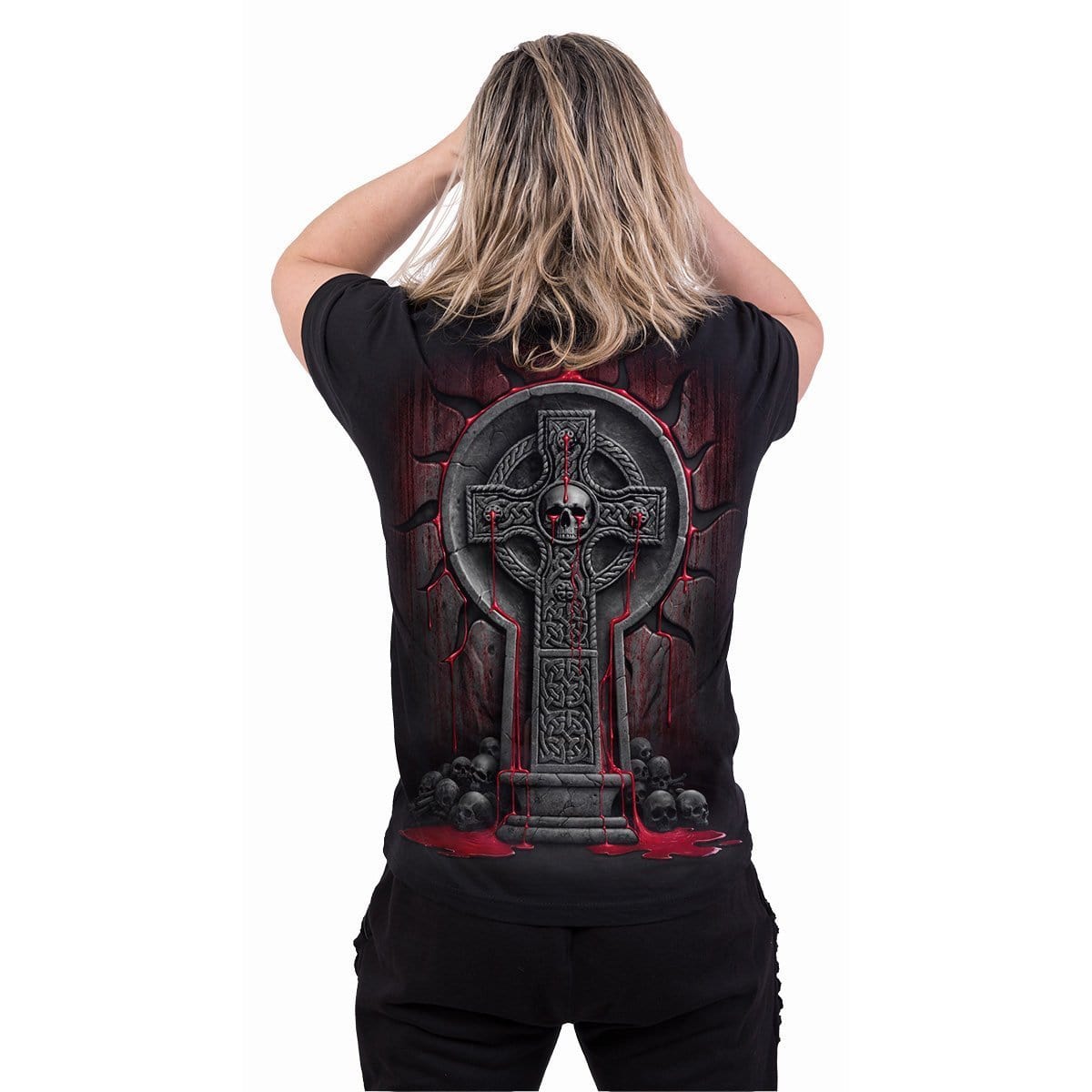 BLEEDING SOULS - T-Shirt Black - Spiral USA