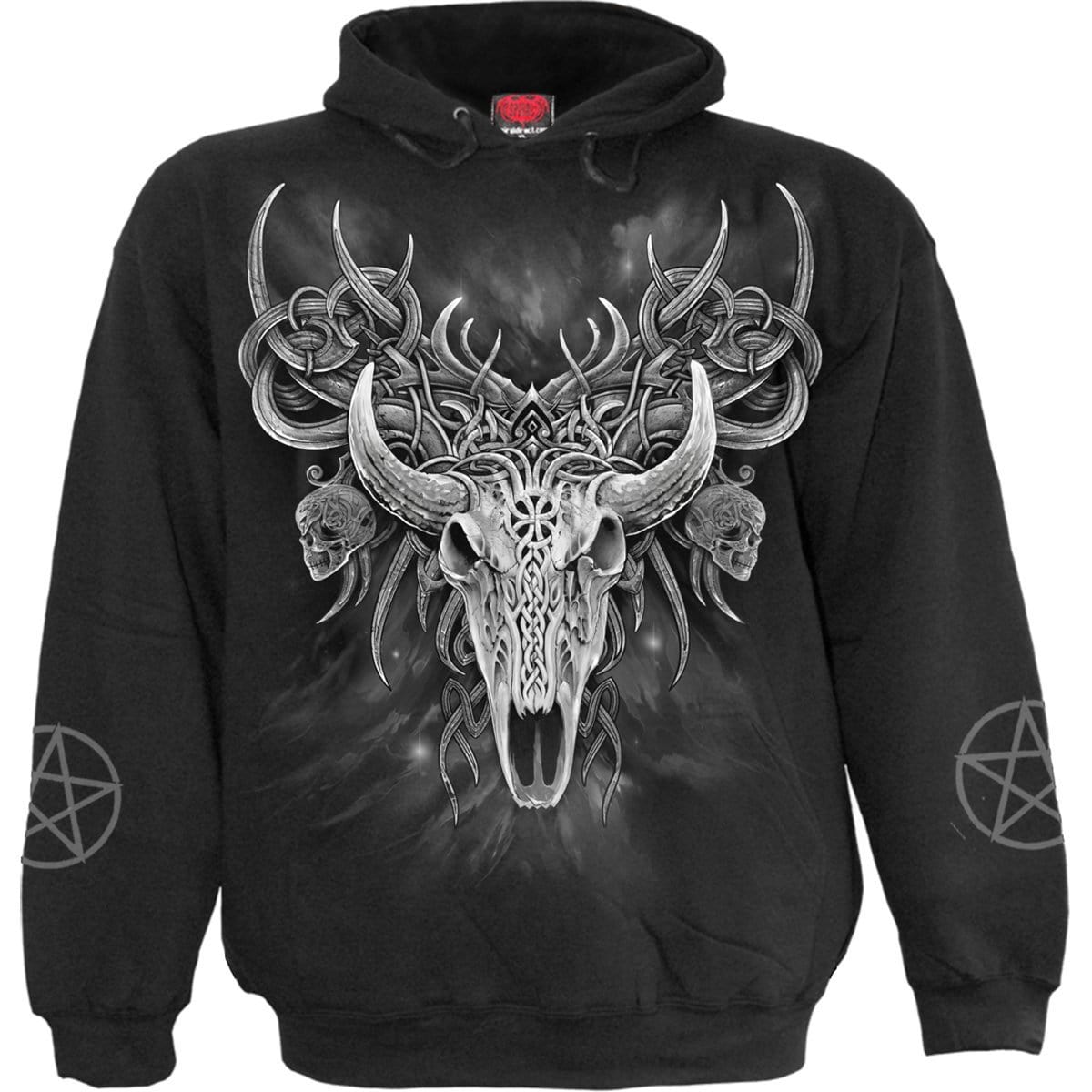 HORNED SPIRIT - Hoody Black - Spiral USA