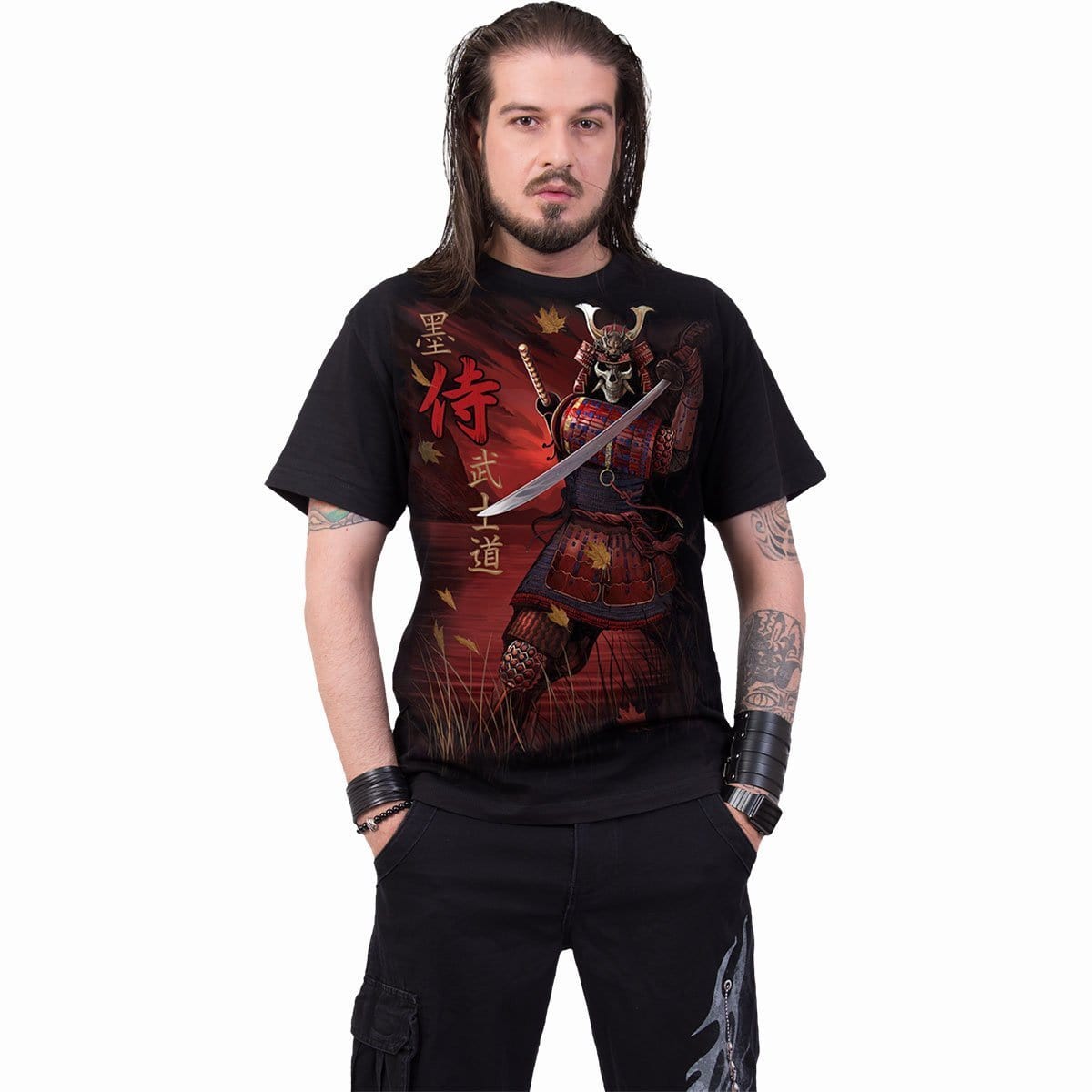 SAMURAI - T-Shirt Black - Spiral USA