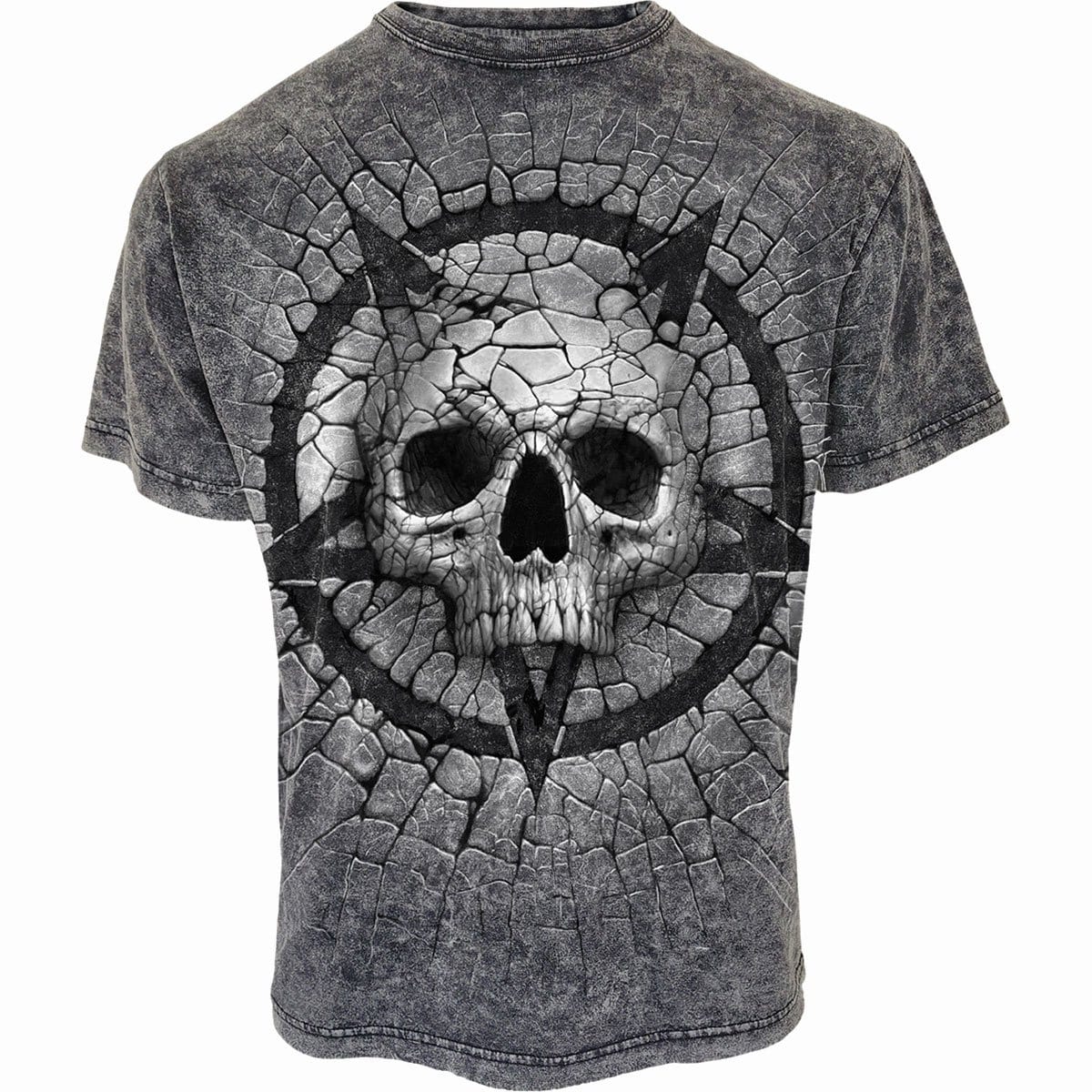 CRACKING UP - Acid Wash T-Shirt - Spiral USA