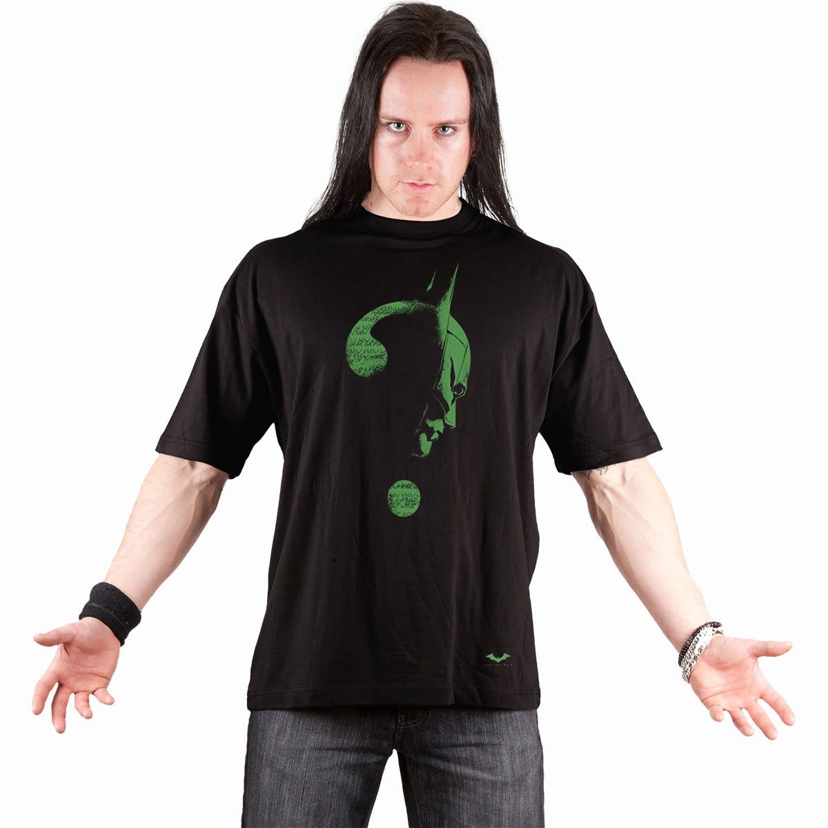 RIDDLER - GLOW IN THE DARK LOGO - Front Print T-Shirt Black - Spiral USA