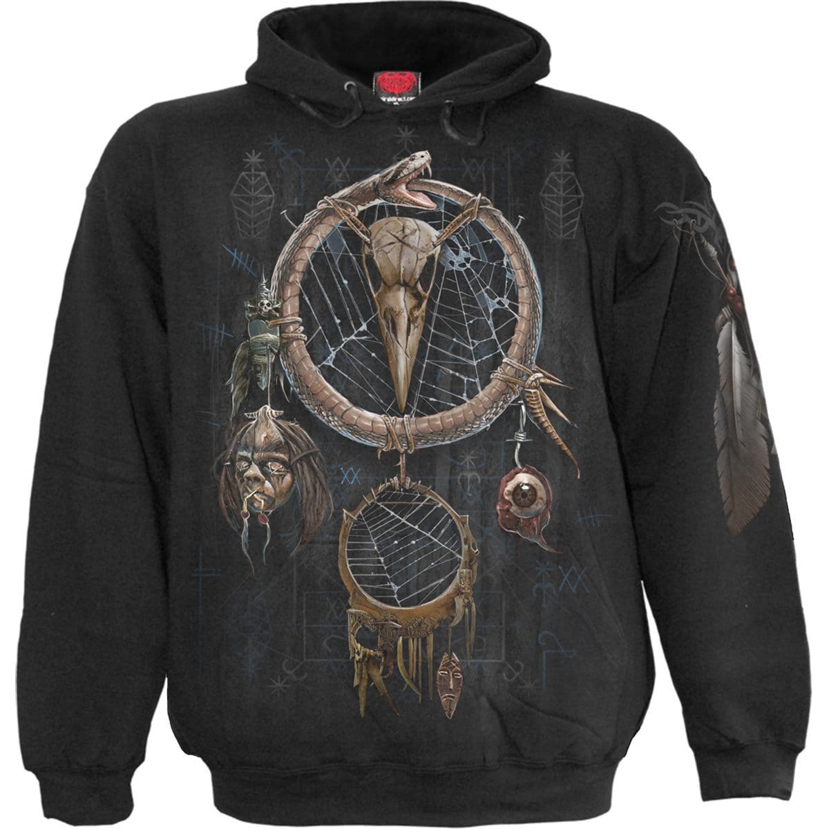 VOODOO CATCHER - Hoody Black - Spiral USA