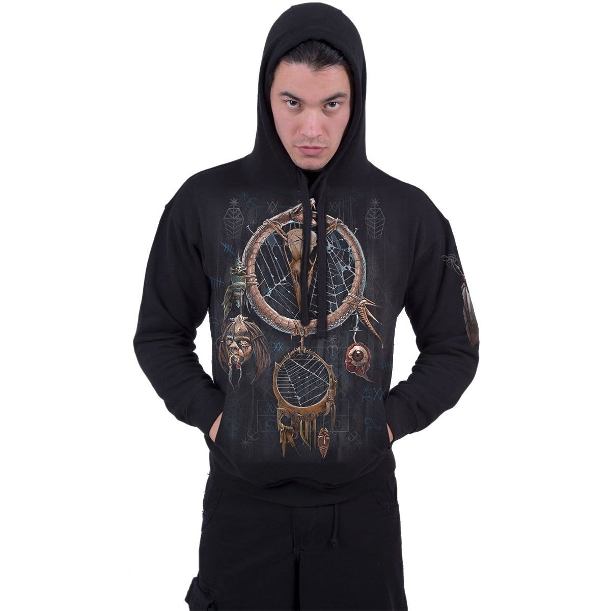 VOODOO CATCHER - Hoody Black - Spiral USA