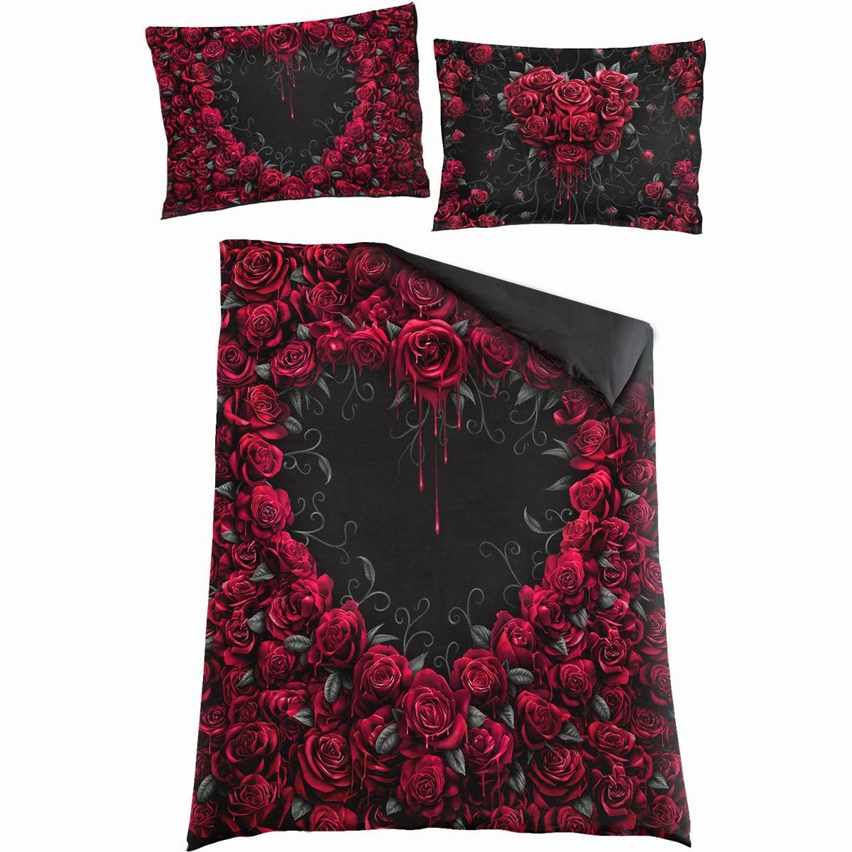 BLEEDING HEART - Single Duvet Cover + UK And EU Pillow case - Spiral USA