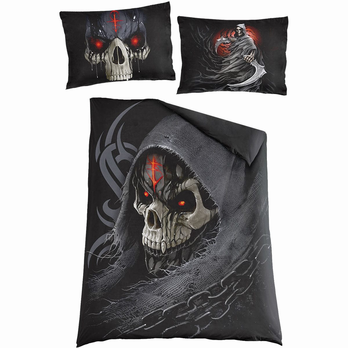 DARK DEATH - Single Duvet Cover + UK And EU Pillow case - Spiral USA