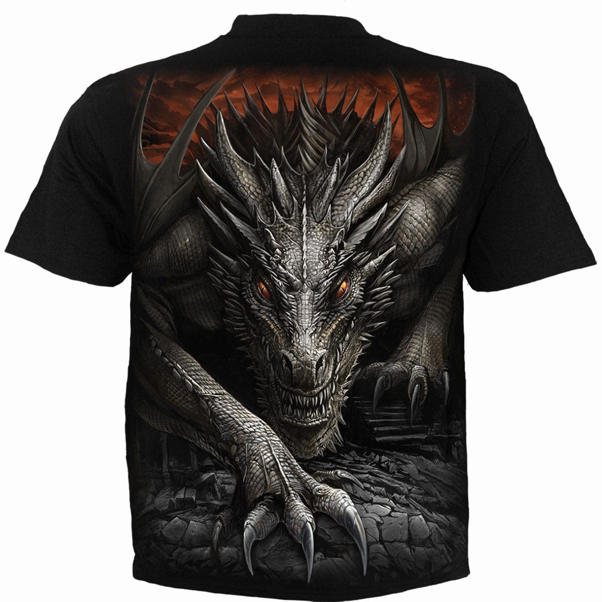 MAJESTIC DRACO - Kids T-Shirt Black - Spiral USA