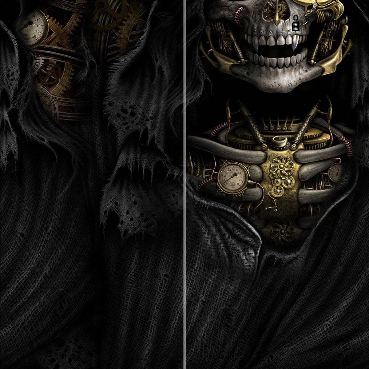 STEAM PUNK REAPER - Multifunctional Face Wraps - Spiral USA