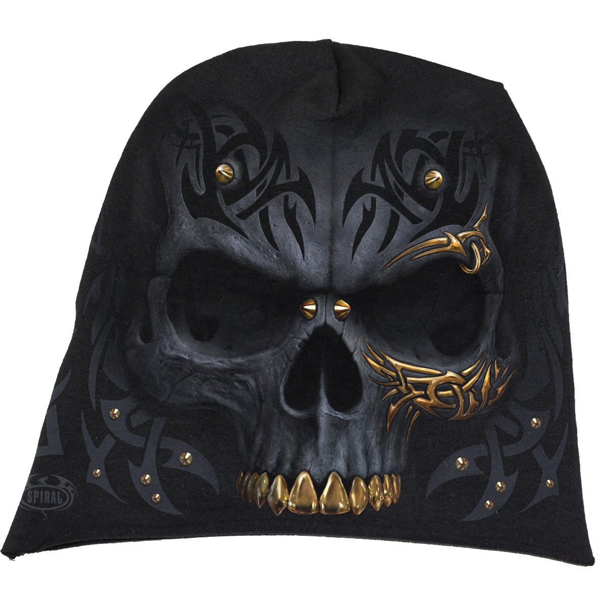 BLACK GOLD - Light Cotton Beanies Black - Spiral USA