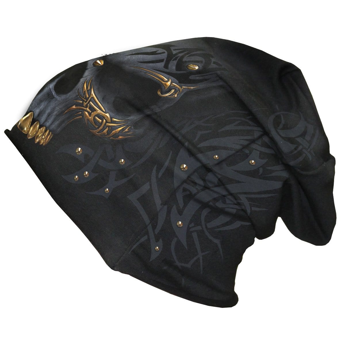 BLACK GOLD - Light Cotton Beanies Black - Spiral USA