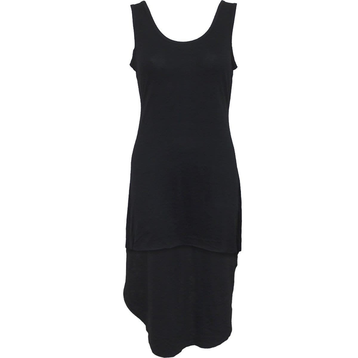 GOTHIC ELEGANCE - Gothic High-Low Hem Dress Black - Spiral USA