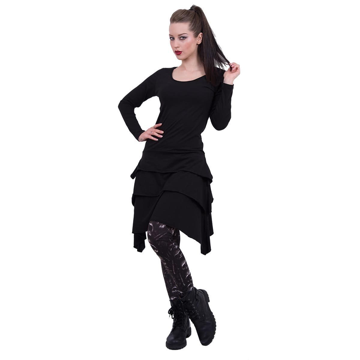 GOTHIC ROCK - Layered Skirt Dress - Spiral USA