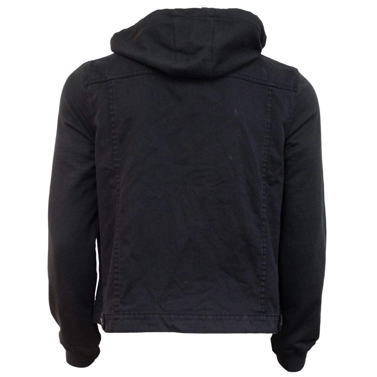 URBAN FASHION - Hooded Shacket Black - Spiral USA