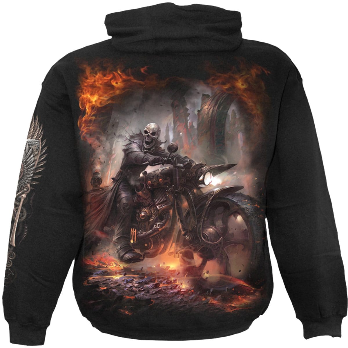 STEAM PUNK RIDER - Hoody Black - Spiral USA