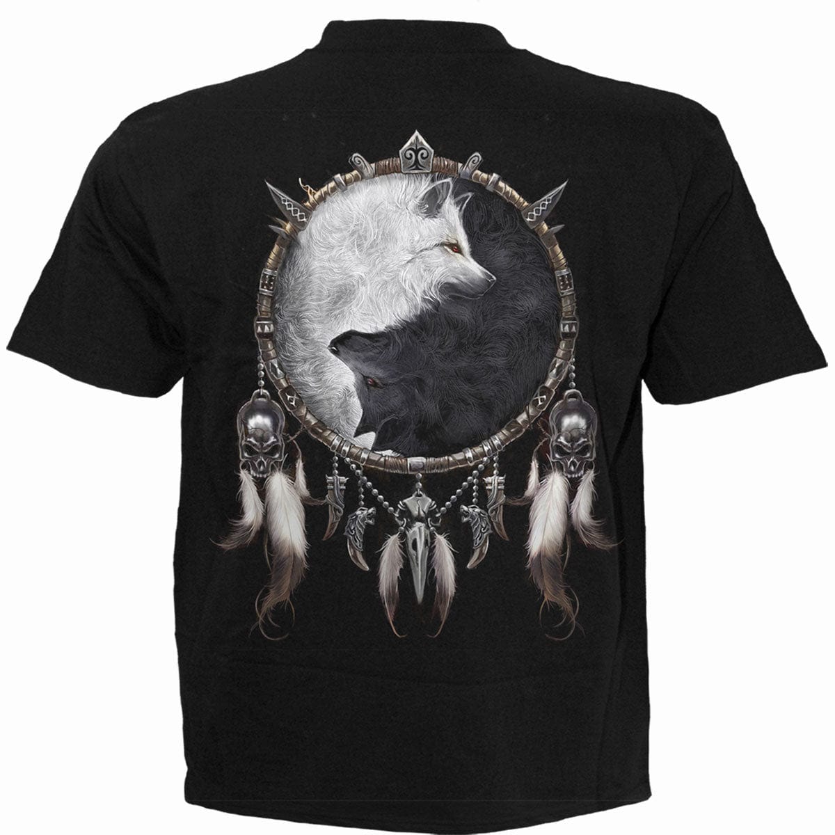 WOLF CHI - Kids T-Shirt Black - Spiral USA