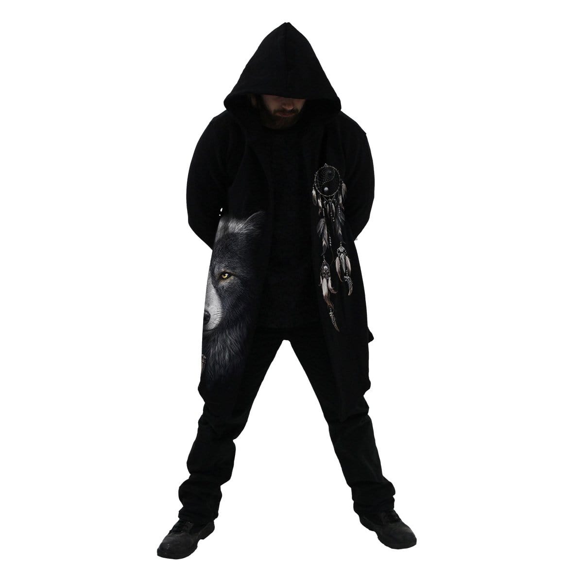 WOLF CHI - Occult Hooded Cardigan - Spiral USA