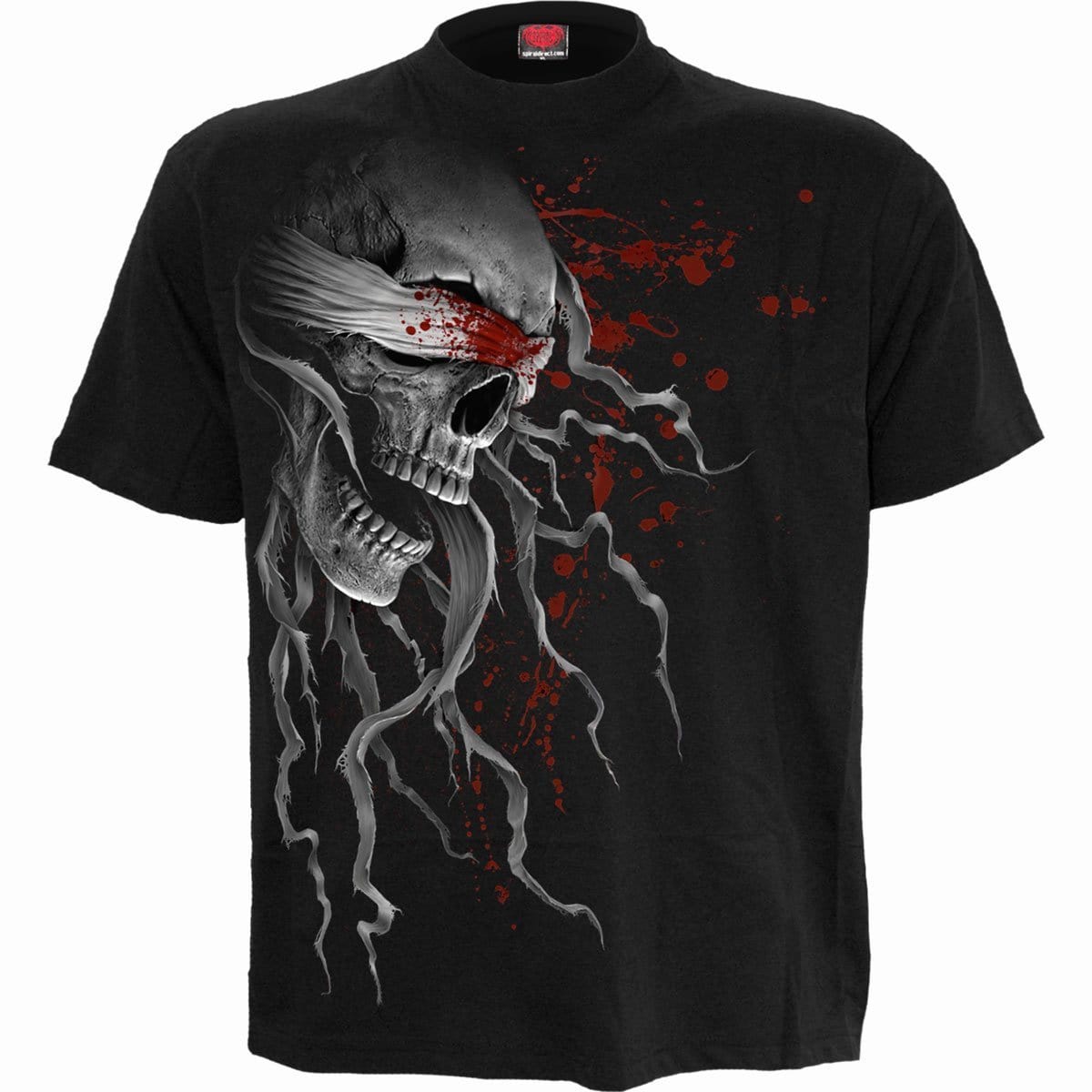 BLIND FAITH - Front Print T-Shirt Black - Spiral USA