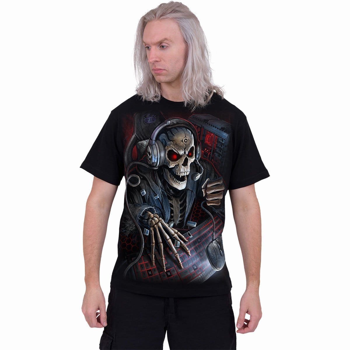 PC GAMER - T-Shirt Black - Spiral USA