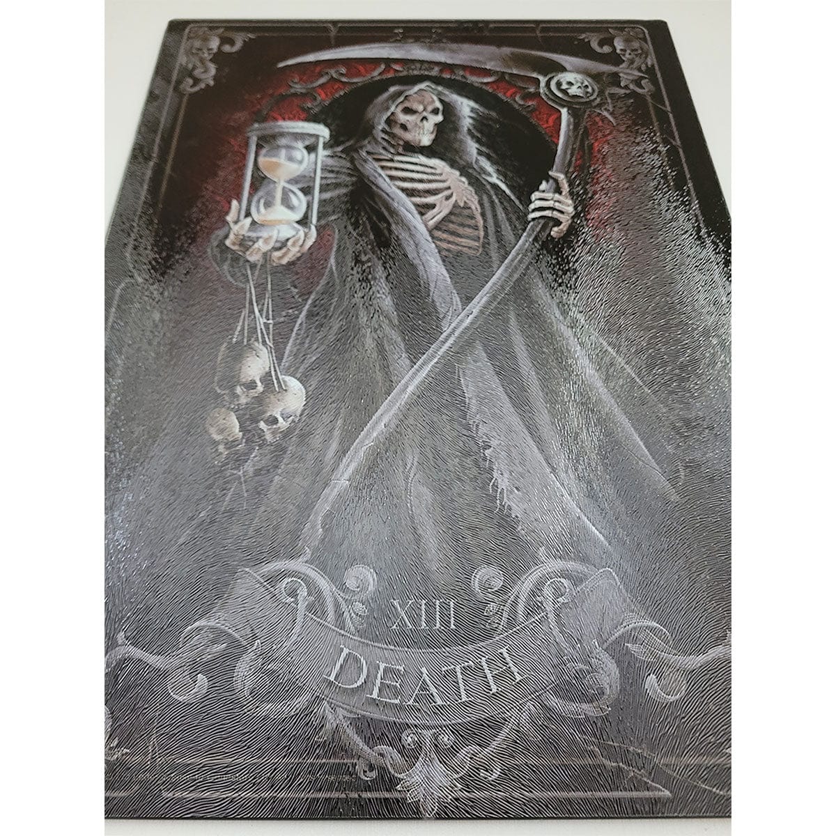DEATH TAROT - Glass Chopping Board (Rectangular) - Spiral USA