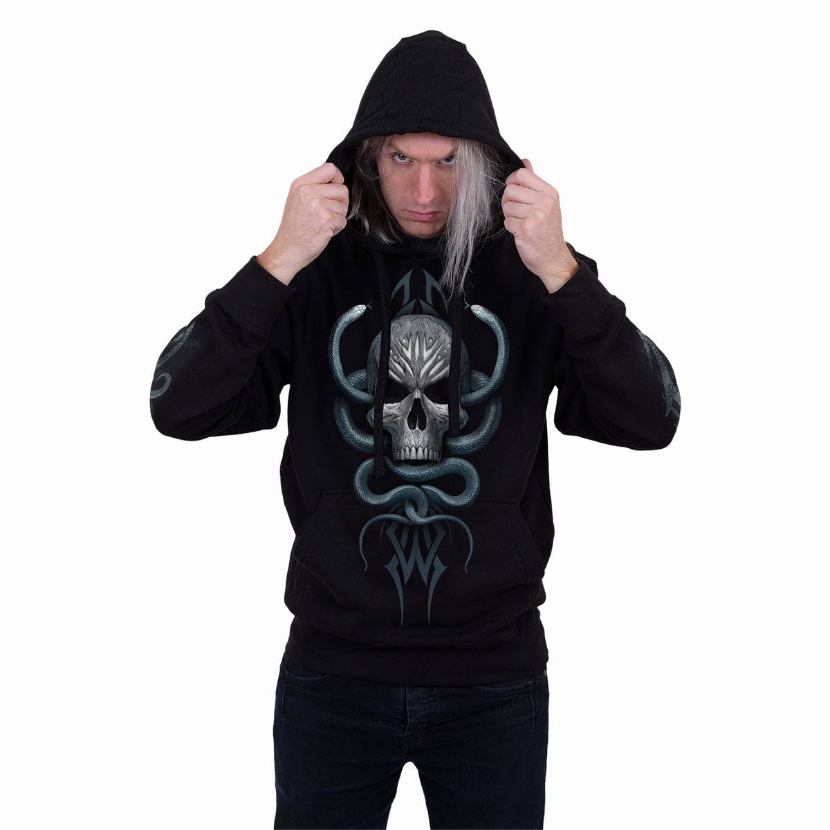 STONE GAZE - Hoody Black - Spiral USA