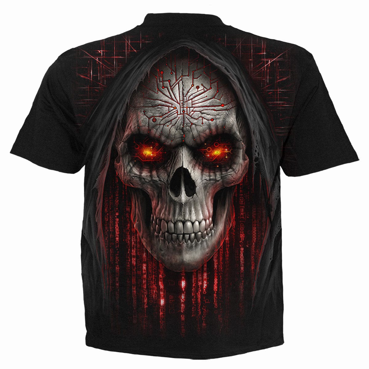 CYBER DEATH - T-Shirt Black - Spiral USA