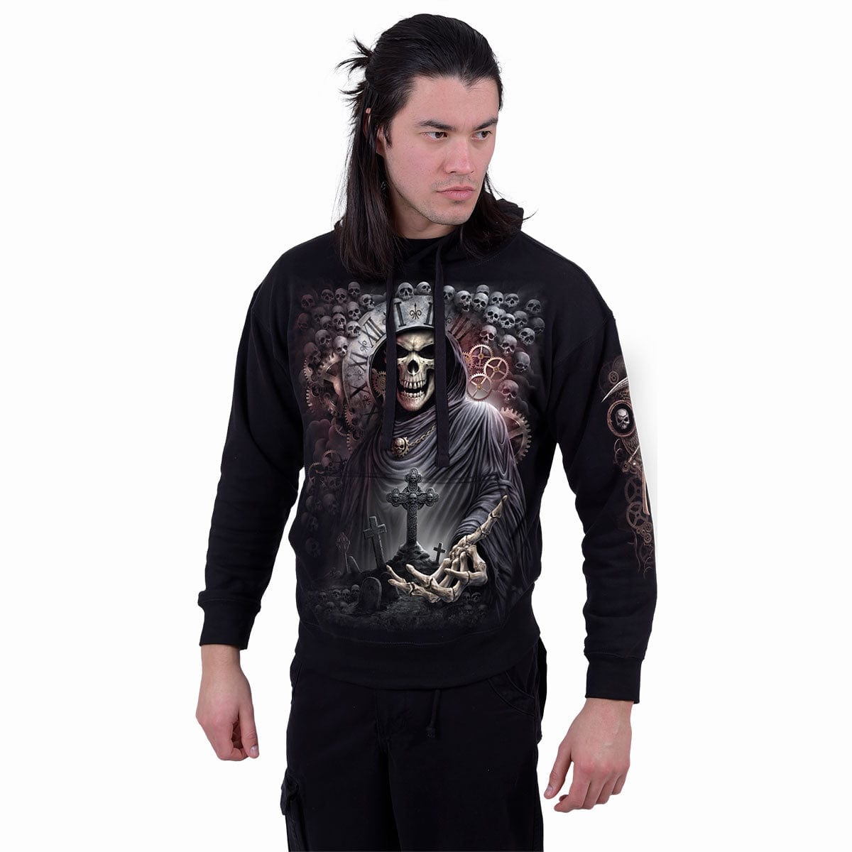 REAPER TIME - Hoody Black - Spiral USA