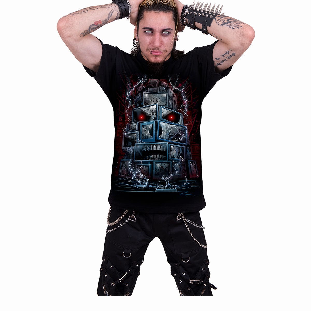 DEATH BY TV - T-Shirt Black - Spiral USA