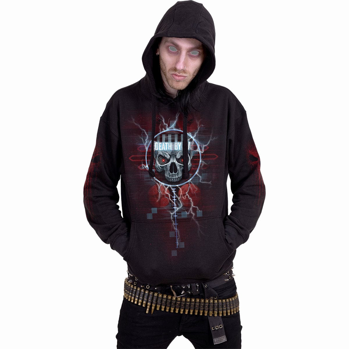 DEATH BY TV - Hoody Black - Spiral USA