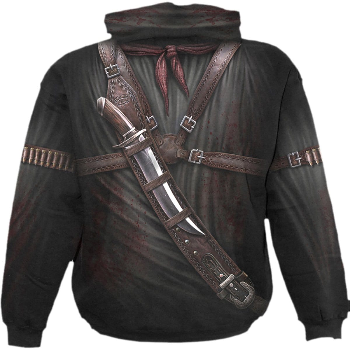HOLSTER WRAP - Allover Hoody Black - Spiral USA