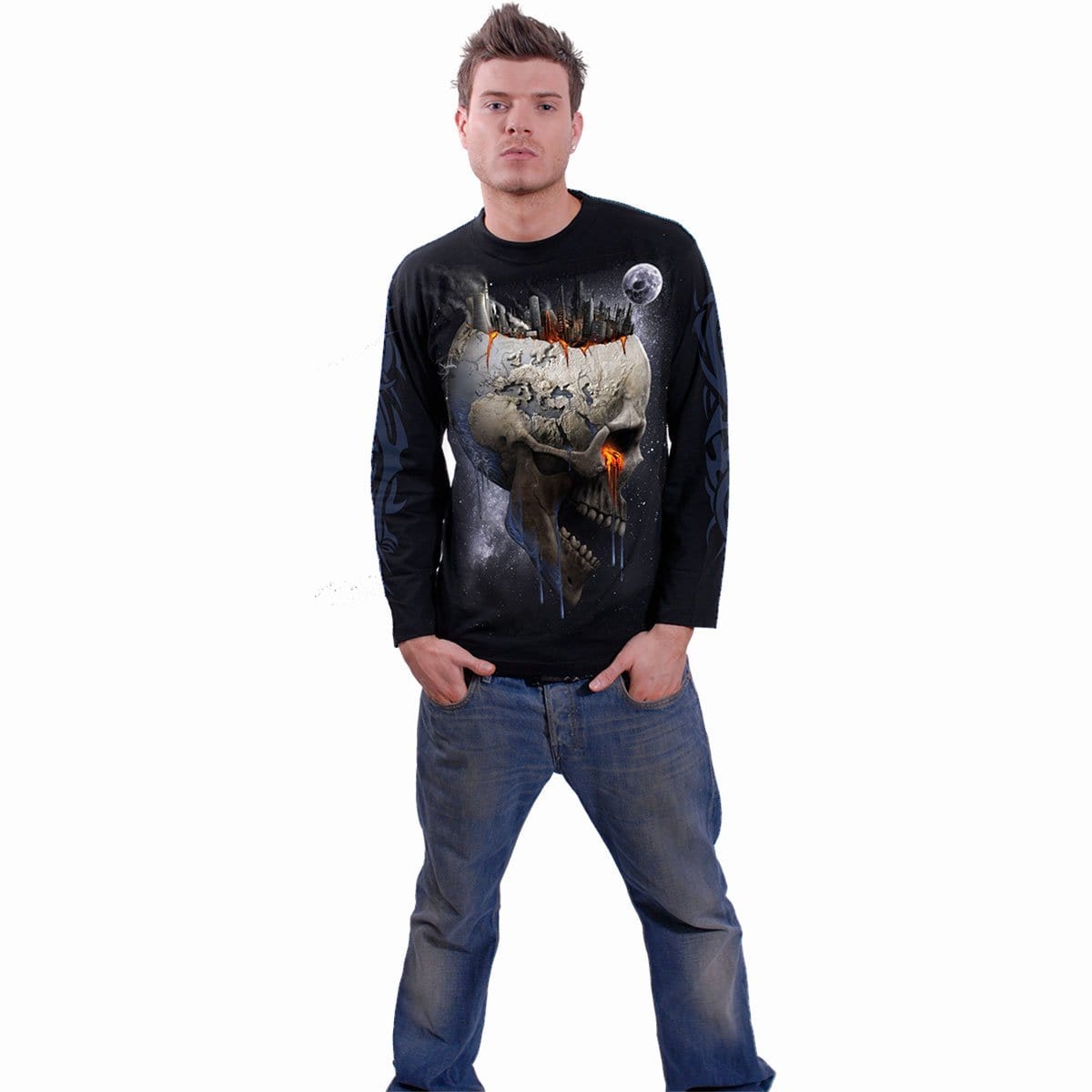 DEAD WORLD - Longsleeve T-Shirt Black - Spiral USA
