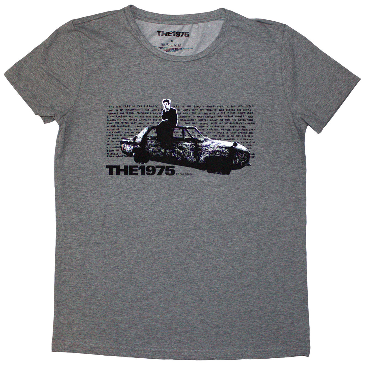 THE 1975 - CAR PHOTO - Ladies T-Shirt Grey