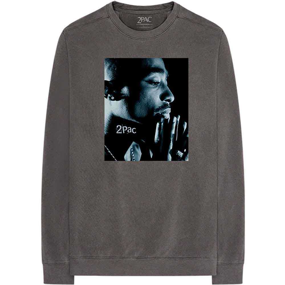 TUPAC - CHANGES SIDE PHOTO - Long Sleeve T-Shirt Grey