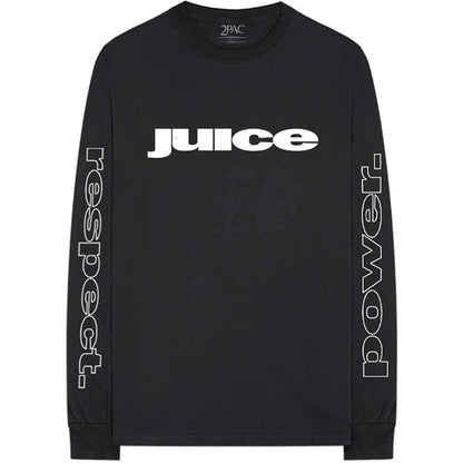 TUPAC - RESPECT - Long Sleeve T-Shirt Black