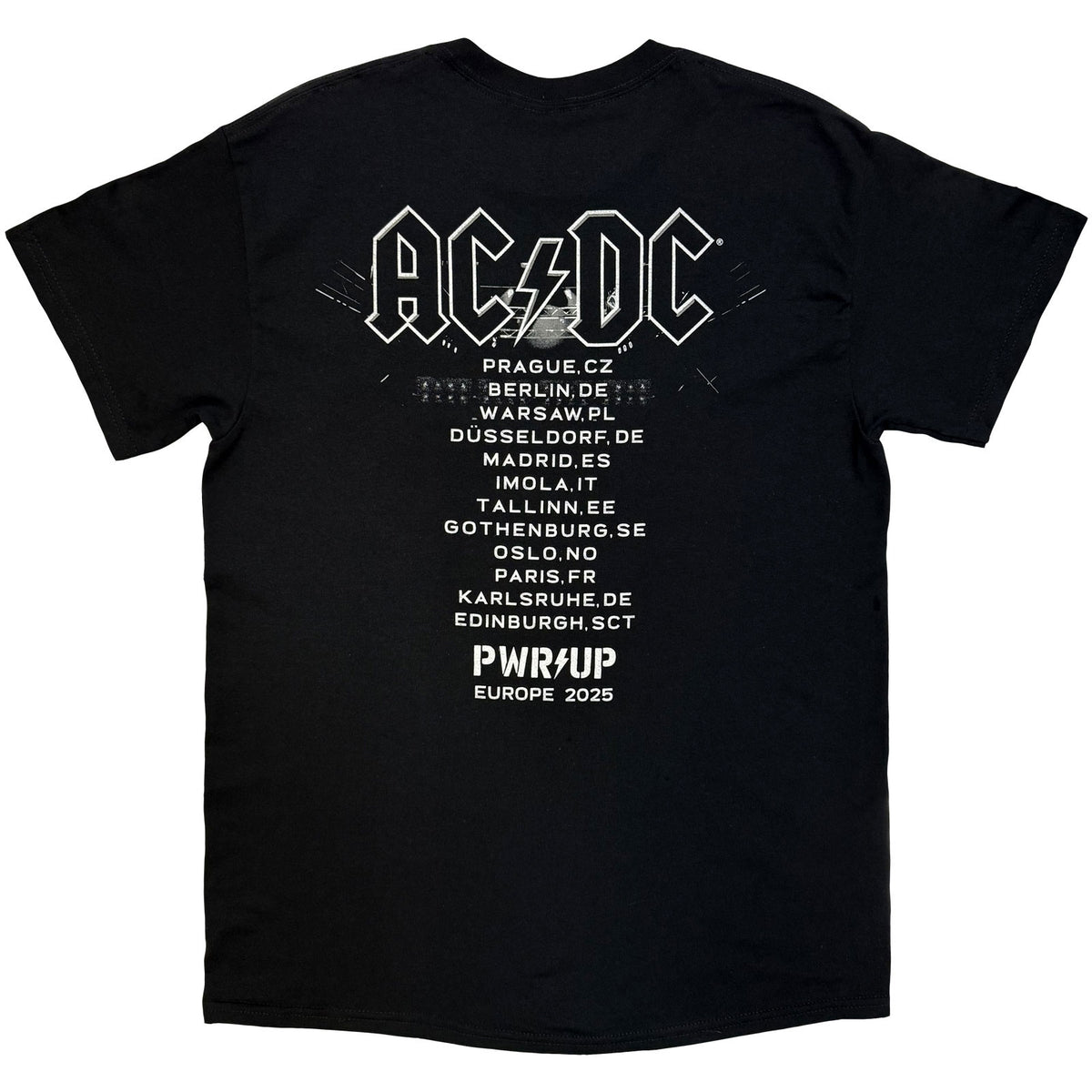 AC/DC - B&W PHOTO EU TOUR '25 - T-Shirt Black