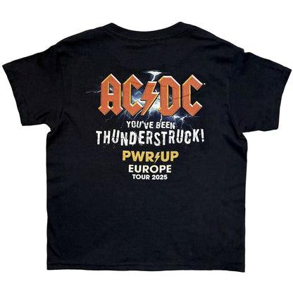 AC/DC - THUNDERSTRUCK EU TOUR '25 - Kids T-Shirt Black