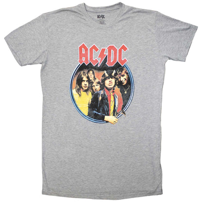 AC/DC - HIGHWAY TO HELL CIRCLE - Ladies T-Shirt Dress Grey